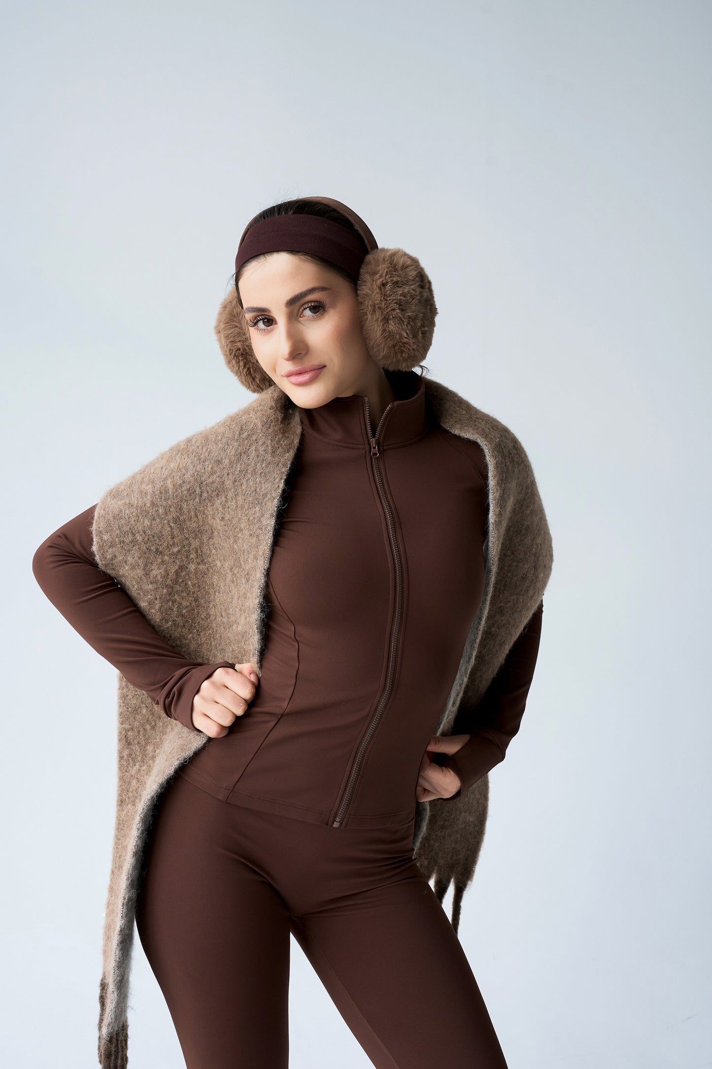 легінси утеплені TERMI коричневий