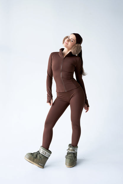 легінси утеплені TERMI коричневий