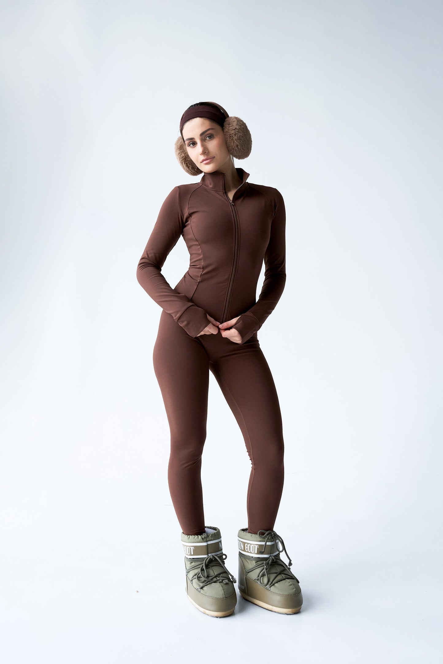 легінси утеплені TERMI коричневий