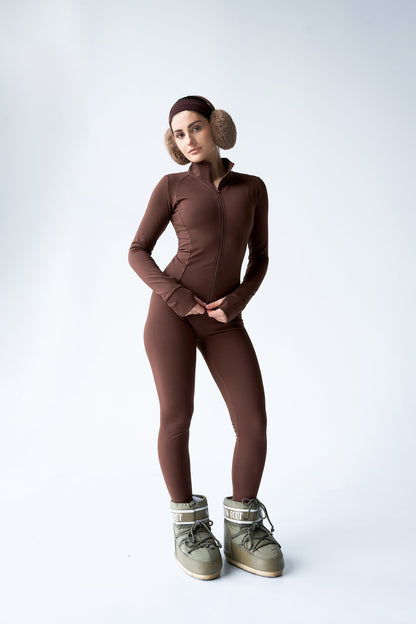 легінси утеплені TERMI коричневий